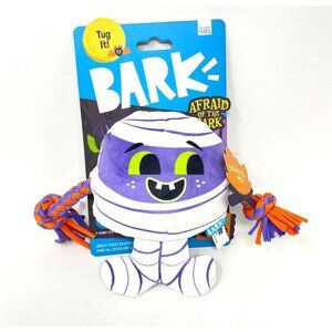 BARK Afraid of the Bark Halloween 2.75" Little Wrapscal Rope Plush Dog Toy